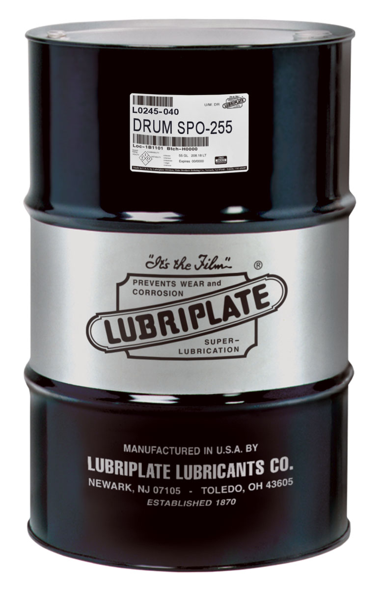 Lubriplate SPO-255  ISO Grade 220 Mineral Oil| 1 x  400 Pound Drum -  | Container: 400 lb Drum | Shipped as: 1 x 400 lb. Drum - Industrial Gear Oils